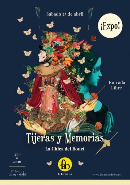Exposición y venta de collage – Tijeras y memorias