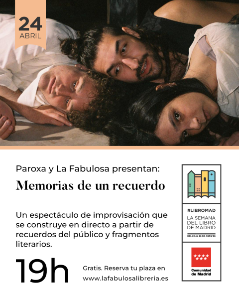 Memoria de un recuerdo. Teatro. LIBROMAD 2026