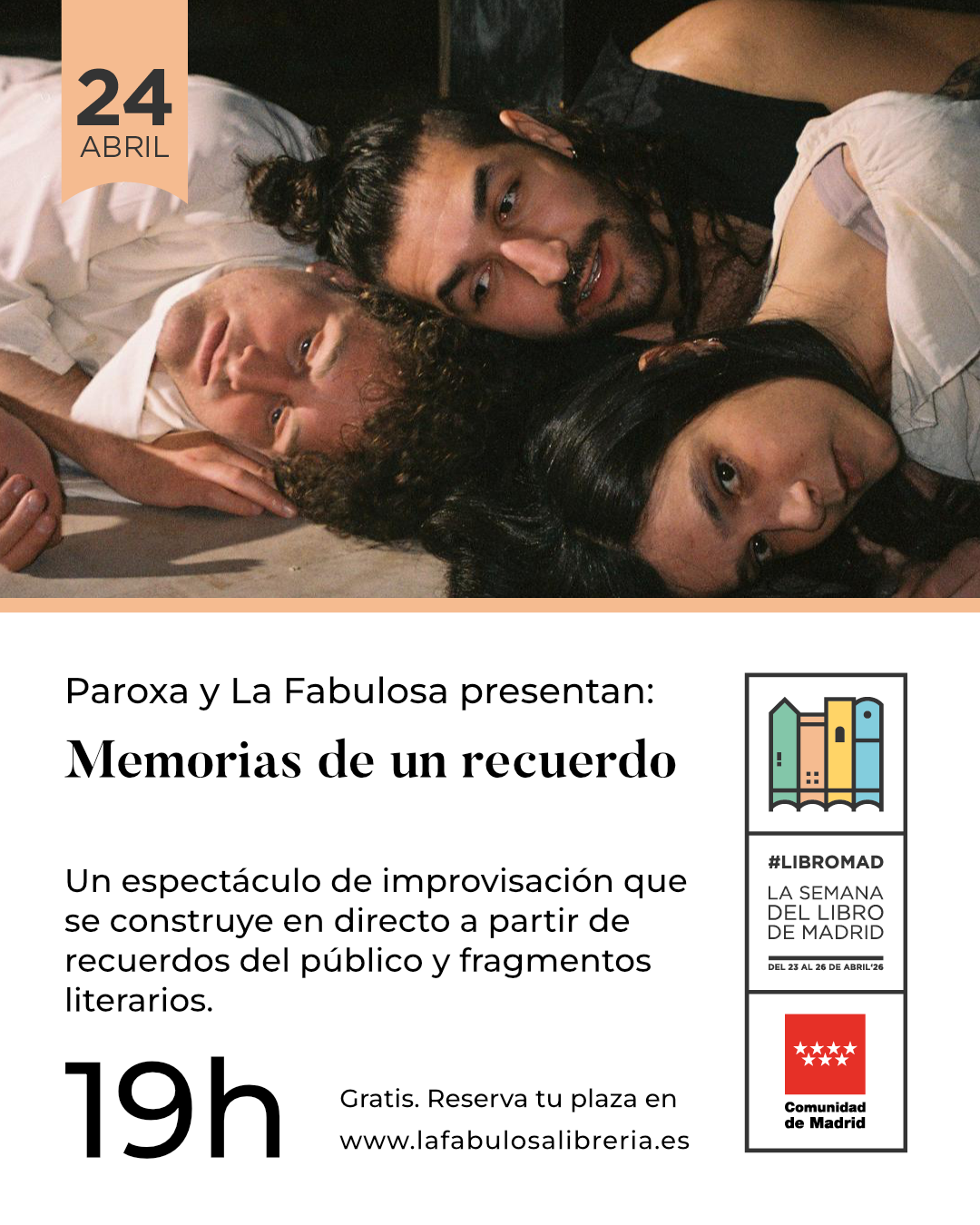Memoria de un recuerdo. Teatro. LIBROMAD 2026