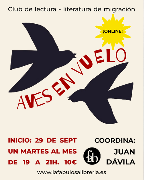 Aves en vuelo. Club de lectura. ONLINE