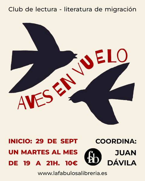 Aves en vuelo. Club de lectura
